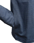 Marcello navy print zip cardigan.