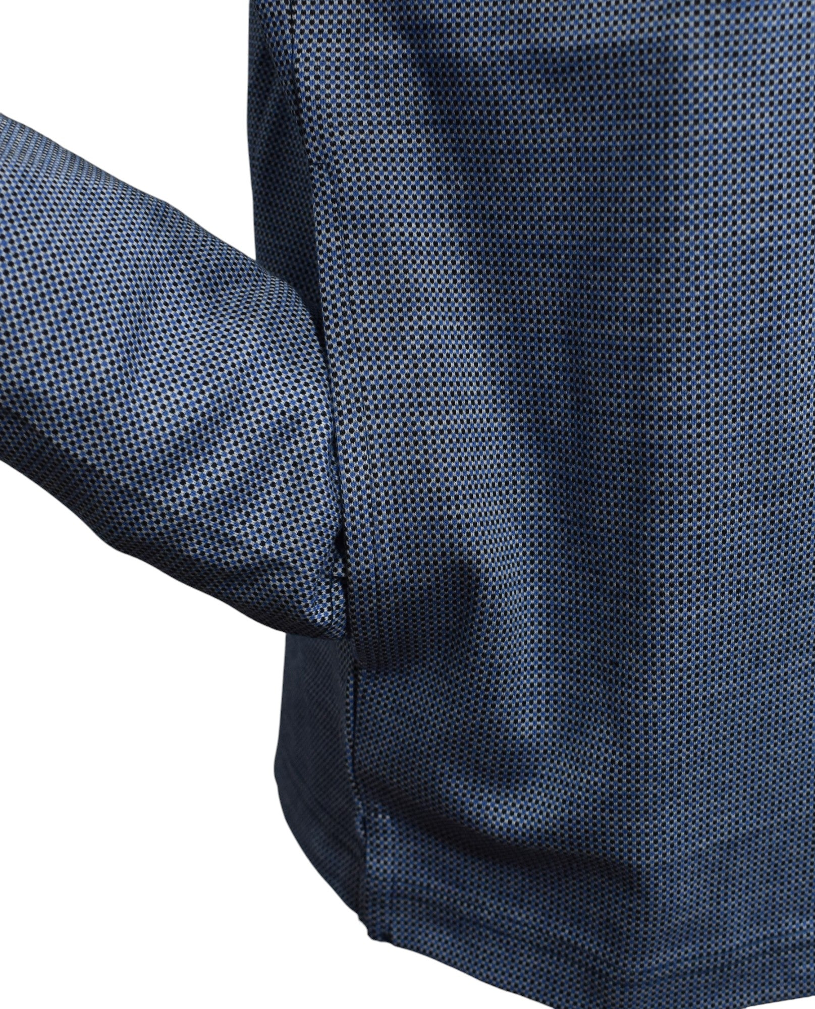 Marcello navy print zip cardigan.