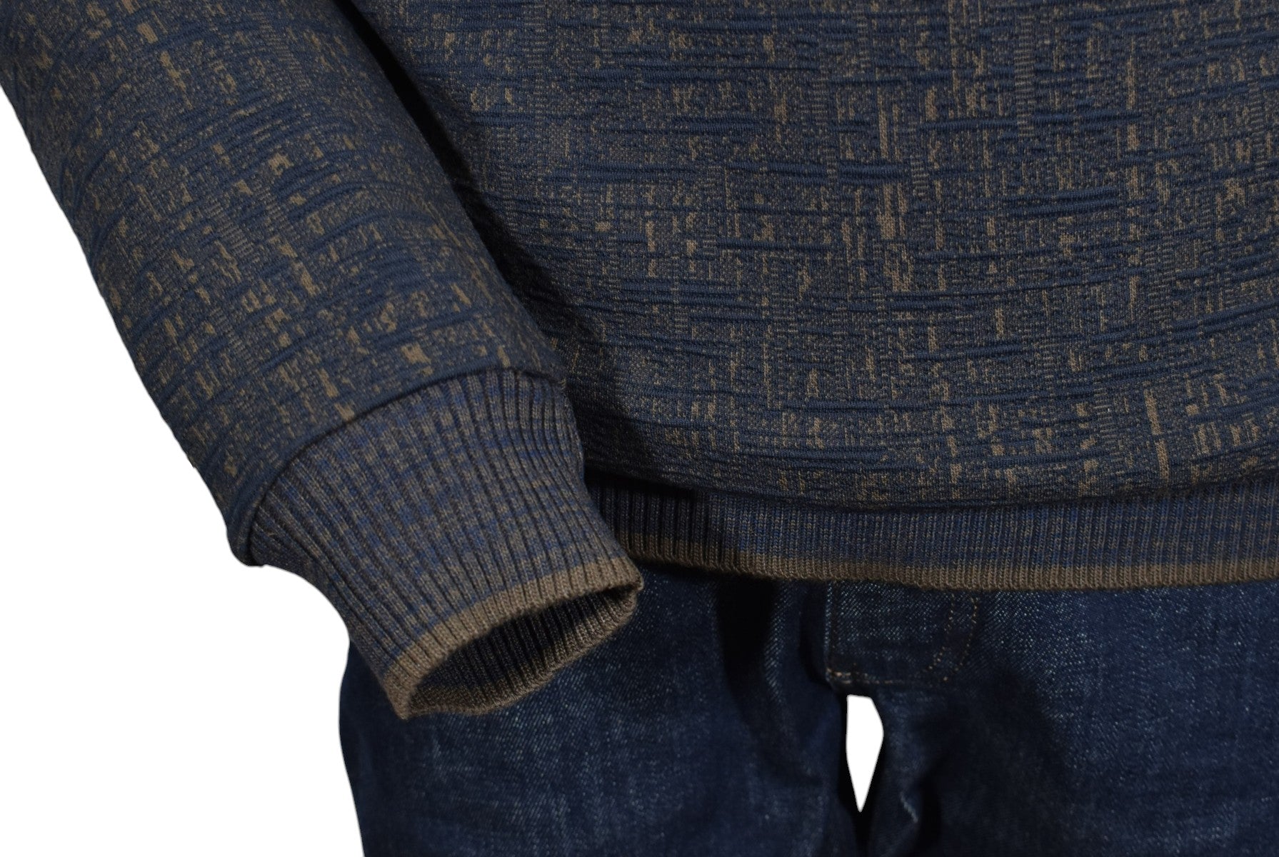Elevate your style with our Marcello Carmel Crew Neck Pullover. 