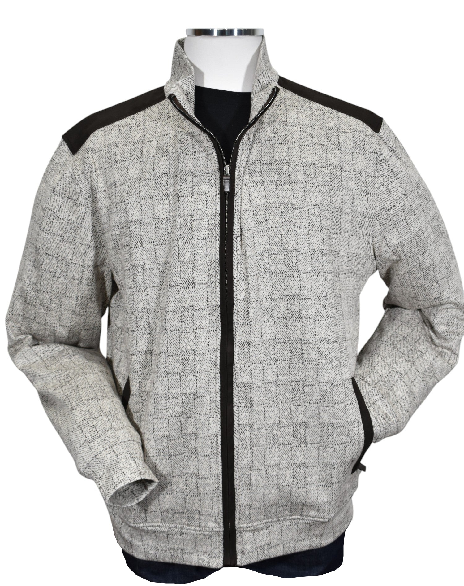 Passionately believe in the value of staying stylish and warm with our Marcello Como Knit Jacket! 