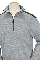 Introducing our Marcello Bluegrass Quarter Zip, crafted from a luxurious blend of cotton and viscose for ultimate softness and lightness. 