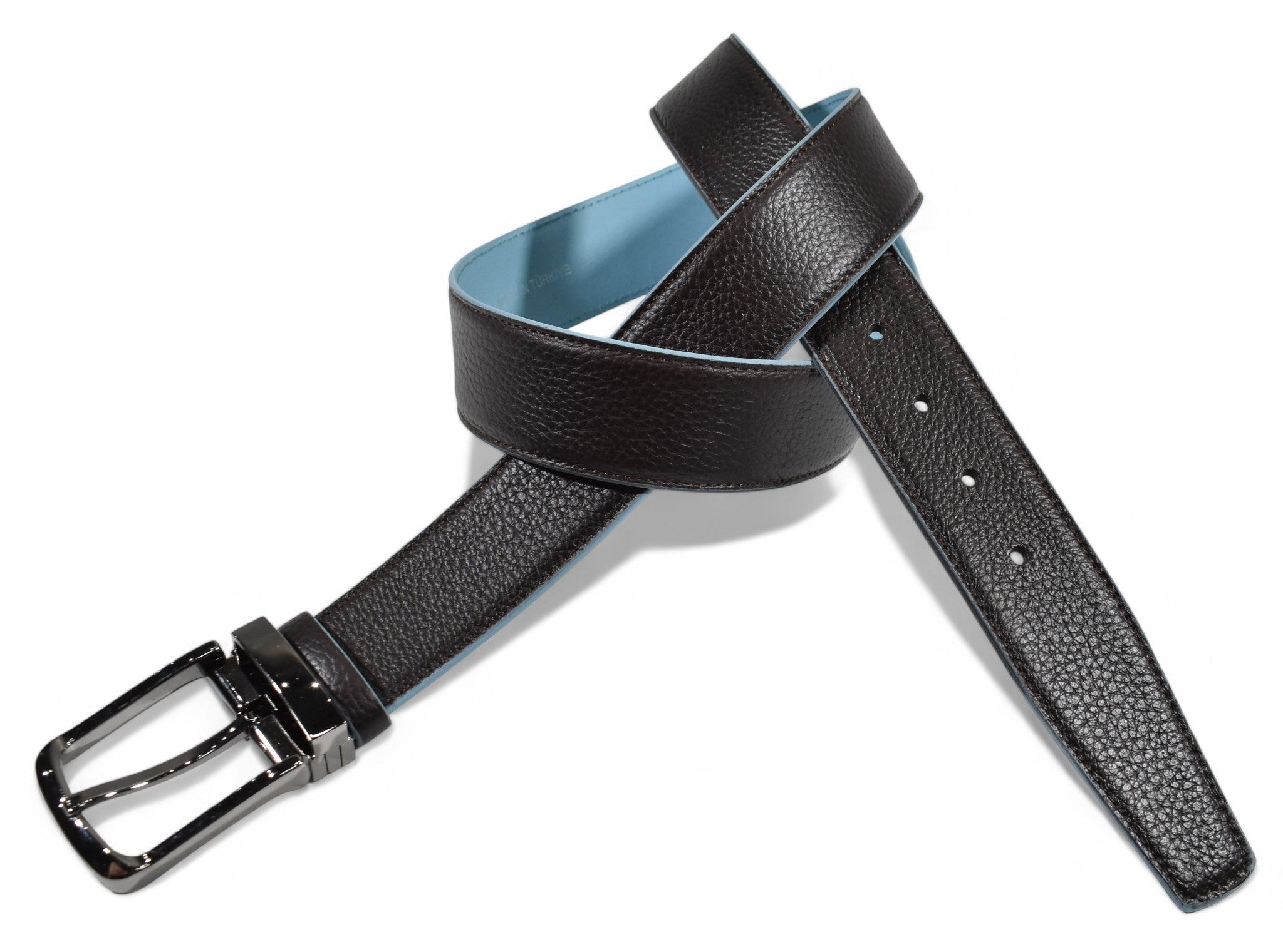 Marcello black leather belt.