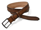 Marcello hand braided chocolate belt.