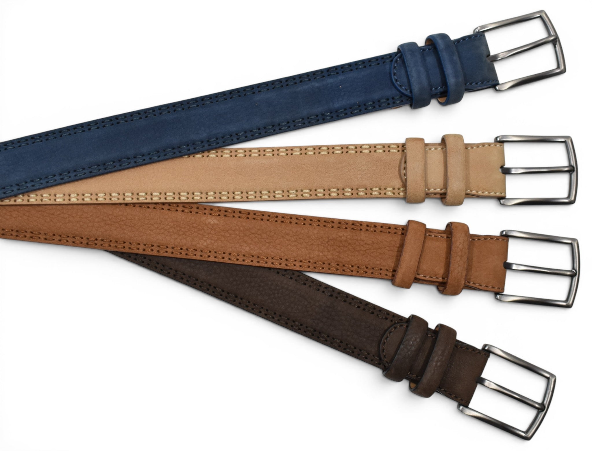 Santa Fe Suede Stitched Belt by Marcello