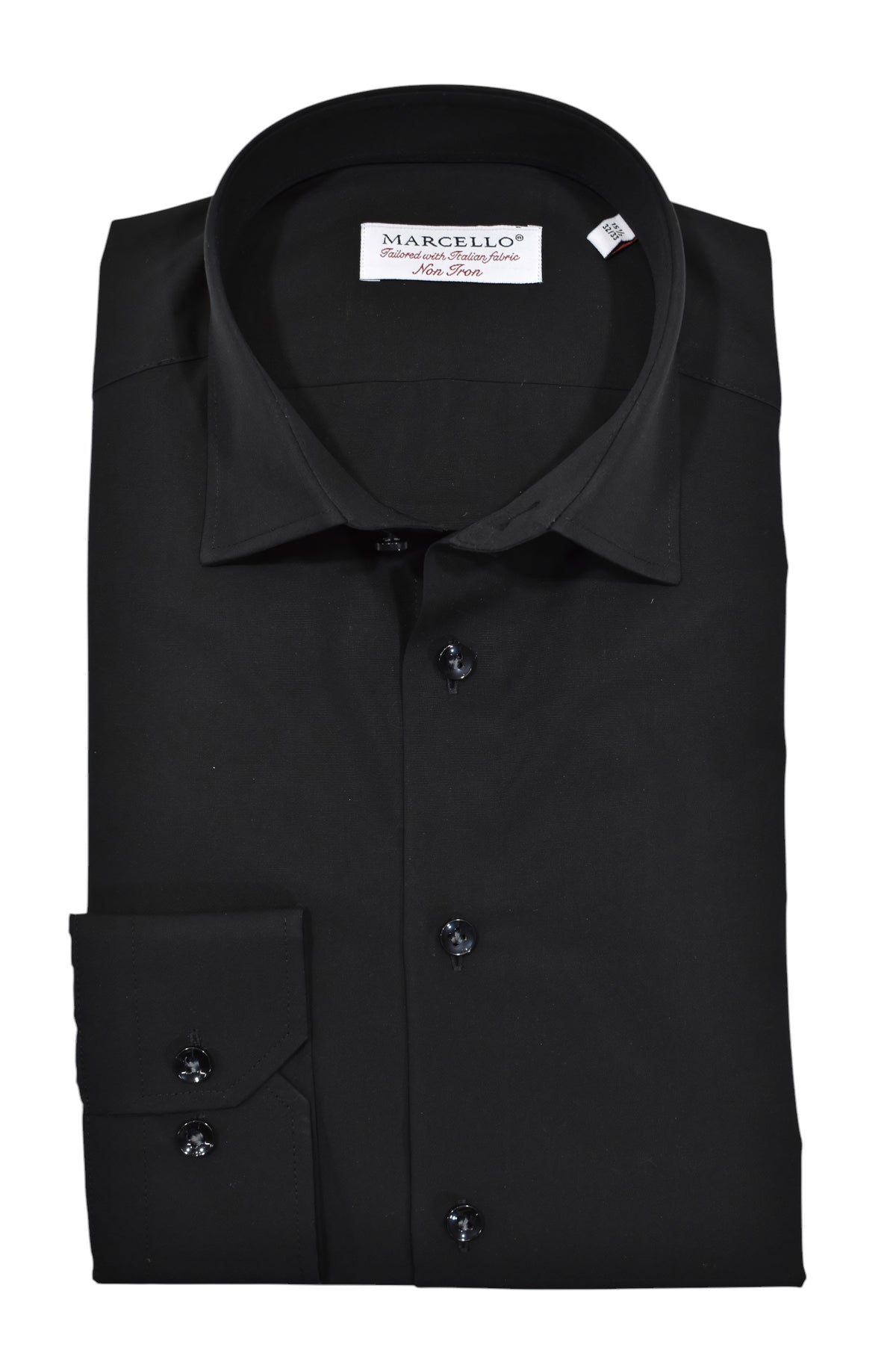 Marcello Non Iron dress shirt in black.