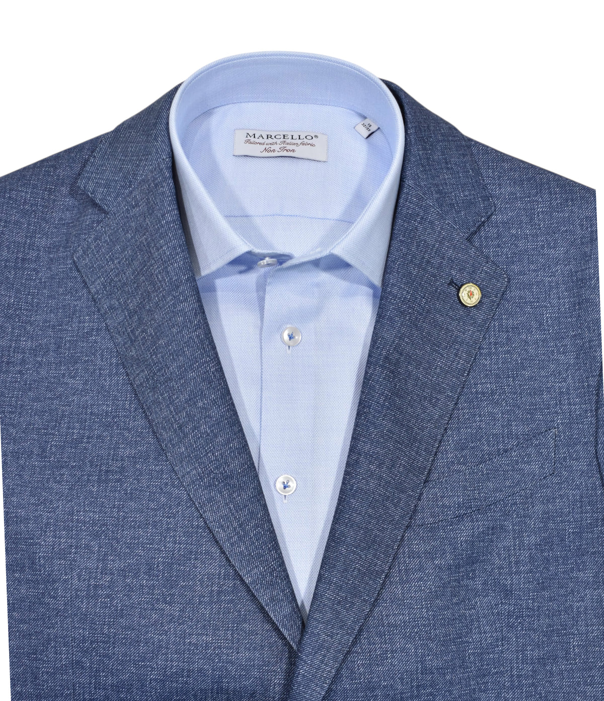 Marcello Non Iron dress shirt in blue.