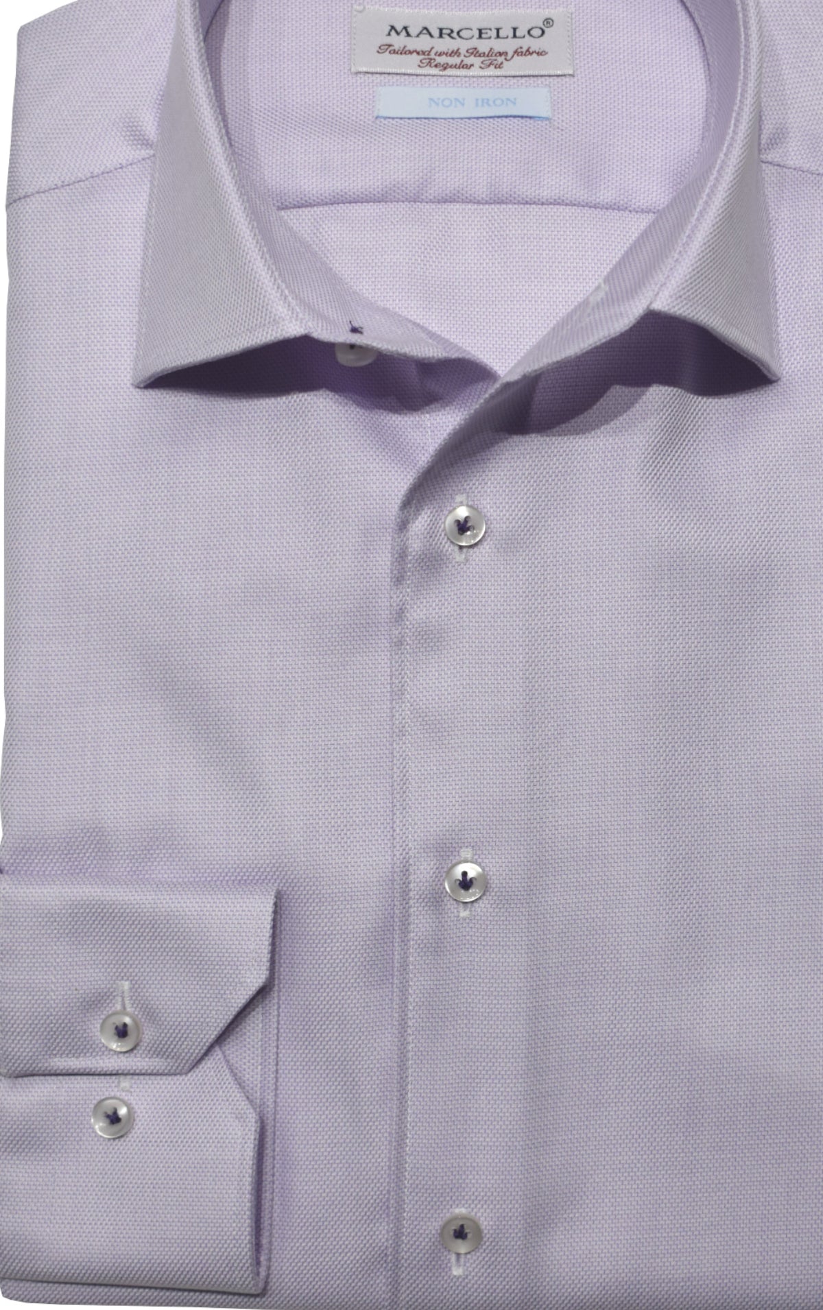 DS100L Lilac Fine Piquet Dress Shirt 17.0 2/3