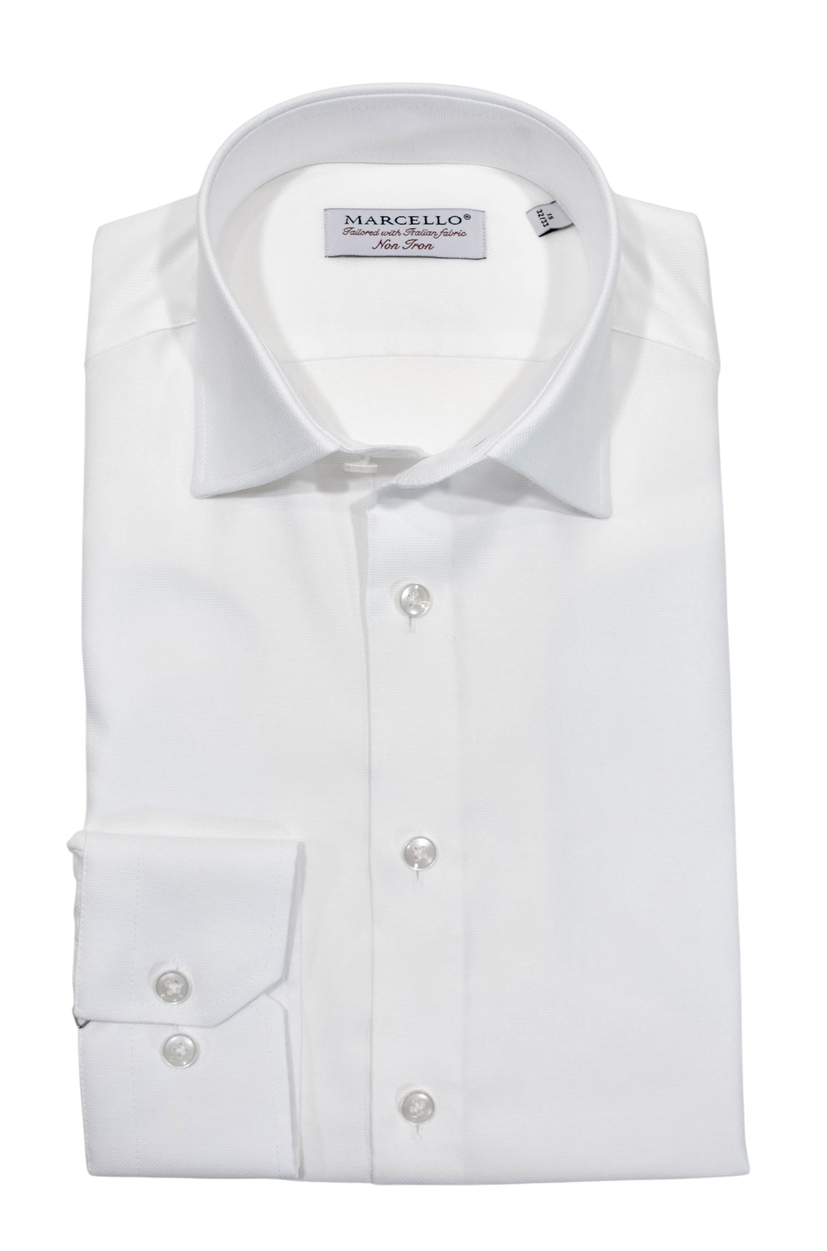 Marcello Non Iron dress shirt in white.