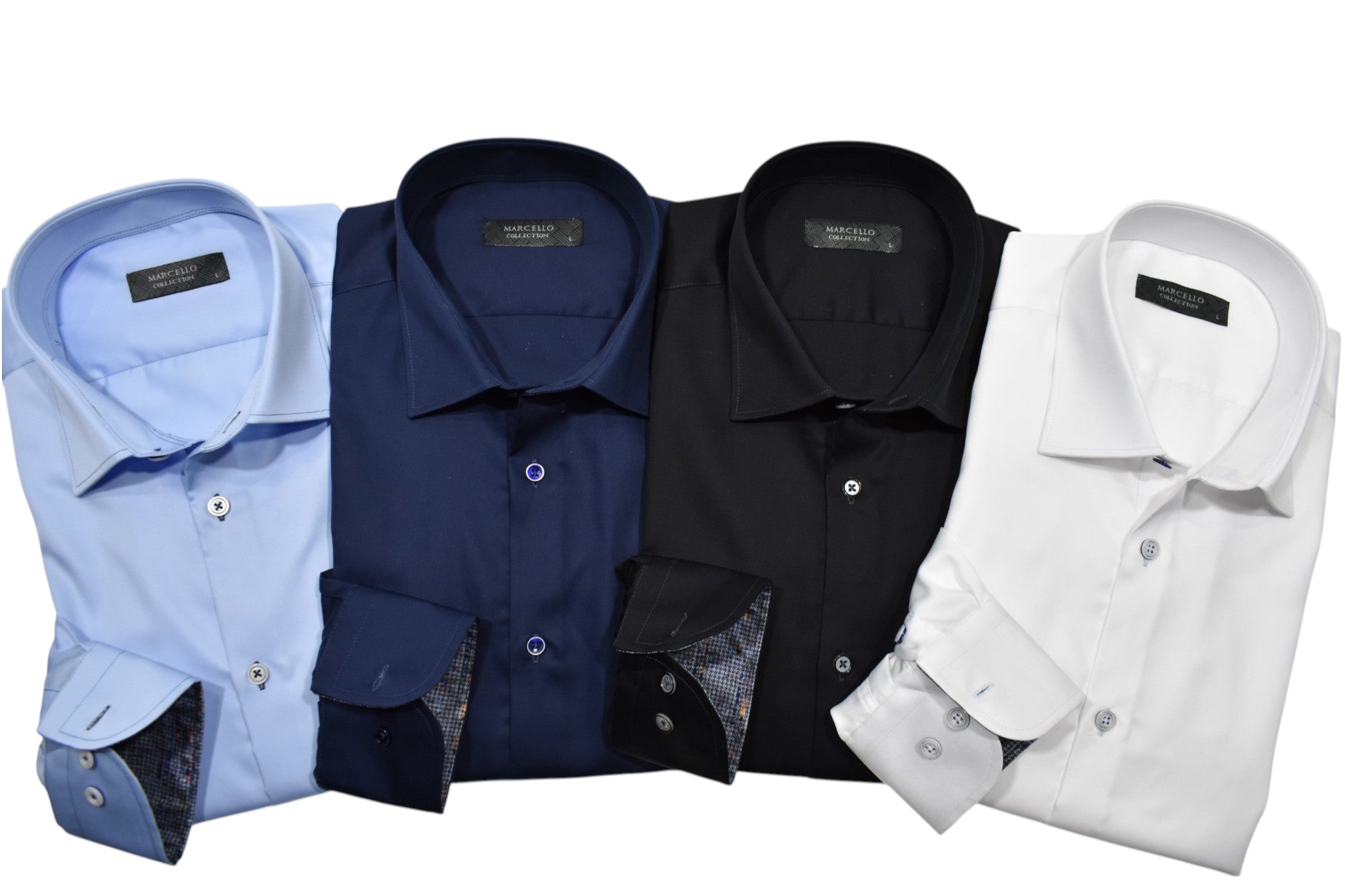 Marcello wrinkle free shirts.