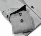 Impeccable craftsmanship and ultra soft cotton make this rich, sophisticated silver herringbone pattern a must-have. Shirt by Marcello.