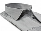 Impeccable craftsmanship and ultra soft cotton make this rich, sophisticated silver herringbone pattern a must-have. Shirt by Marcello.