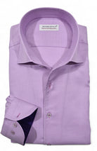 Marcello lavender mini houdstooth shirt.