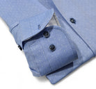 Marcello shadow diamond blue shirt.