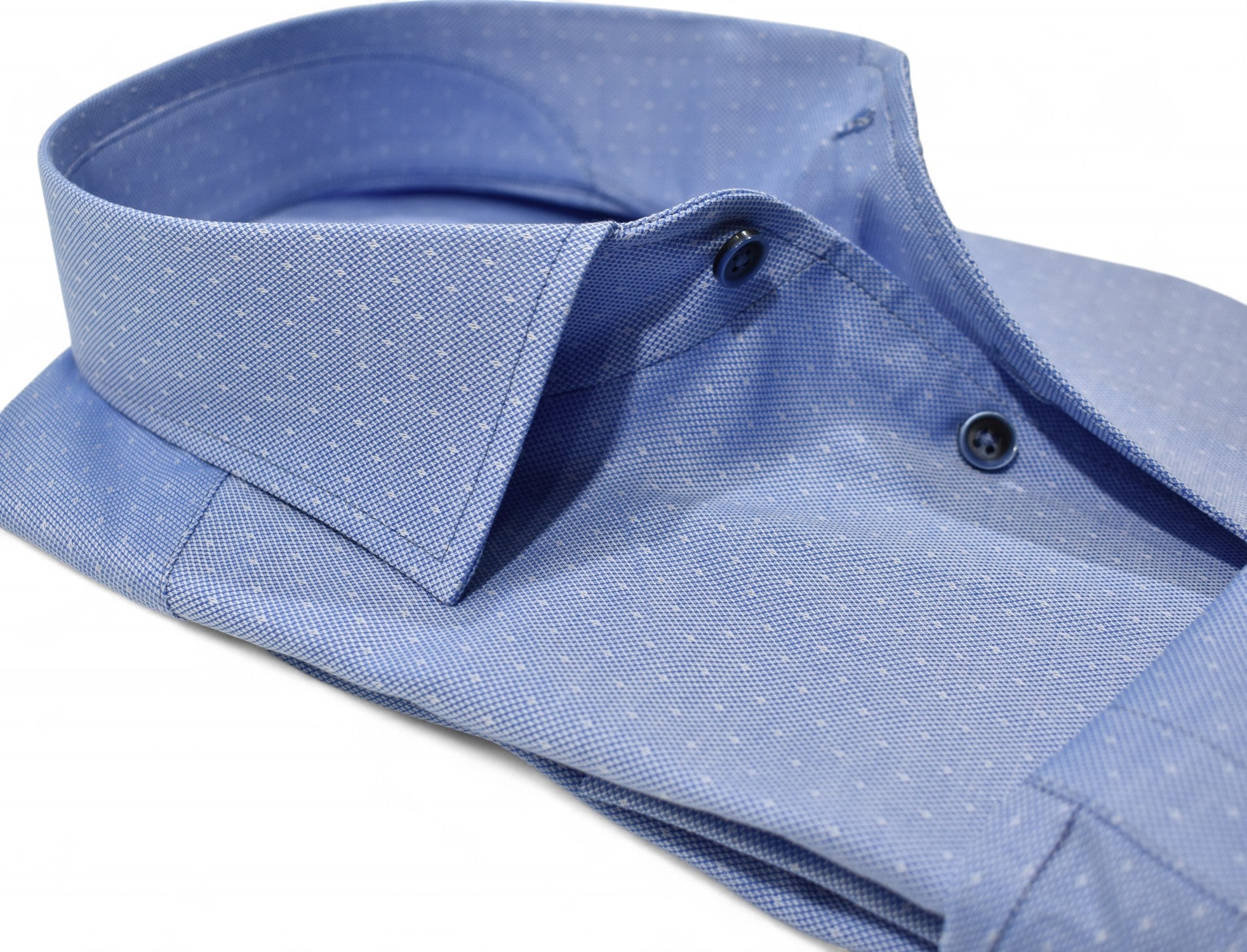 Marcello shadow diamond blue shirt.