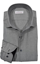 Marcello fine black and white micro pattern shirt.