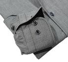 Marcello fine black and white micro pattern shirt.