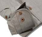 Marcello micro neat tan shirt.