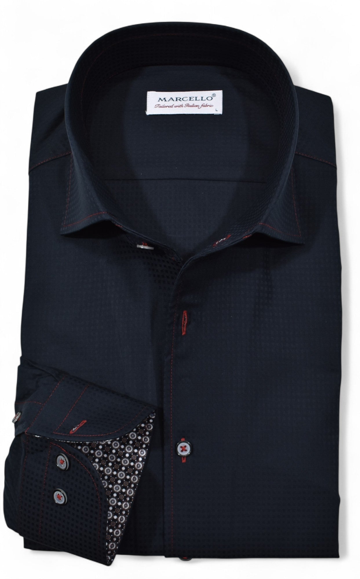 Marcello black studio shirt.