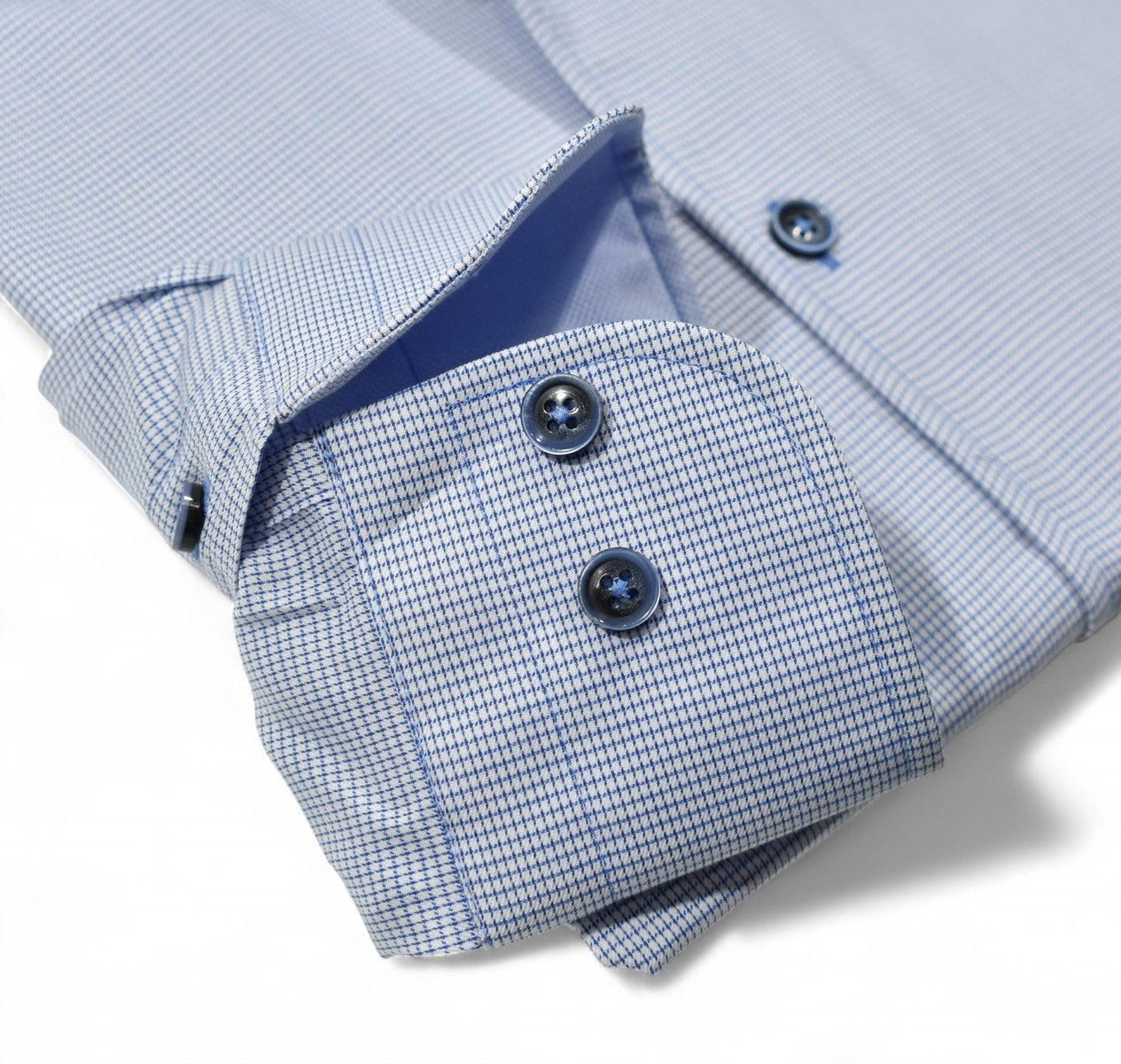 Marcello fine blue check shirt.