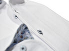Marcello white tonal diamond shirt.