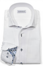 Marcello white tonal diamond shirt.