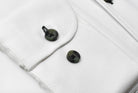Marcello tonal white shirt custom button.