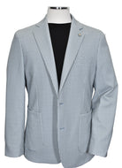  Style this fashion sport coat either cool and casual with jeans or dress it up with a dressy pant and sport shirt. The slim fit stretch model is 72% cotton 26% linen and 2% spandex, and side vented. 