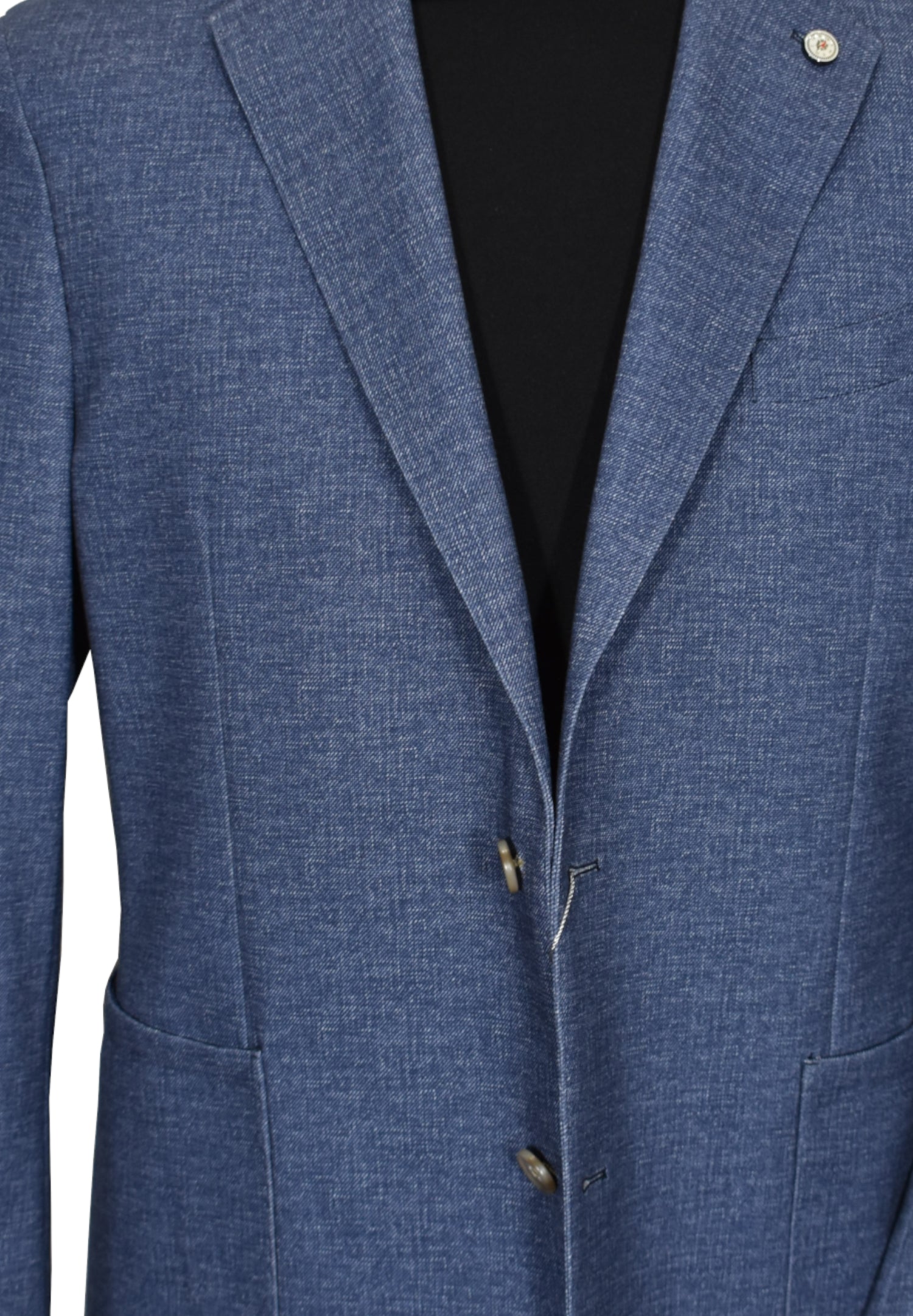 Style this fashion sport coat either cool and casual with jeans or dress it up with a dressy pant and sport shirt. The slim fit stretch model is 72% cotton 26% linen and 2% spandex, and side vented. Slim fit stretch, 86 microfiber 9 rayon 5 spandex, side vented.