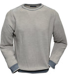 Marcello merino wool honeycomb stitch pullover sweater in tan.