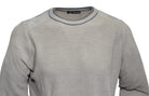 Marcello merino wool honeycomb stitch pullover sweater in tan.