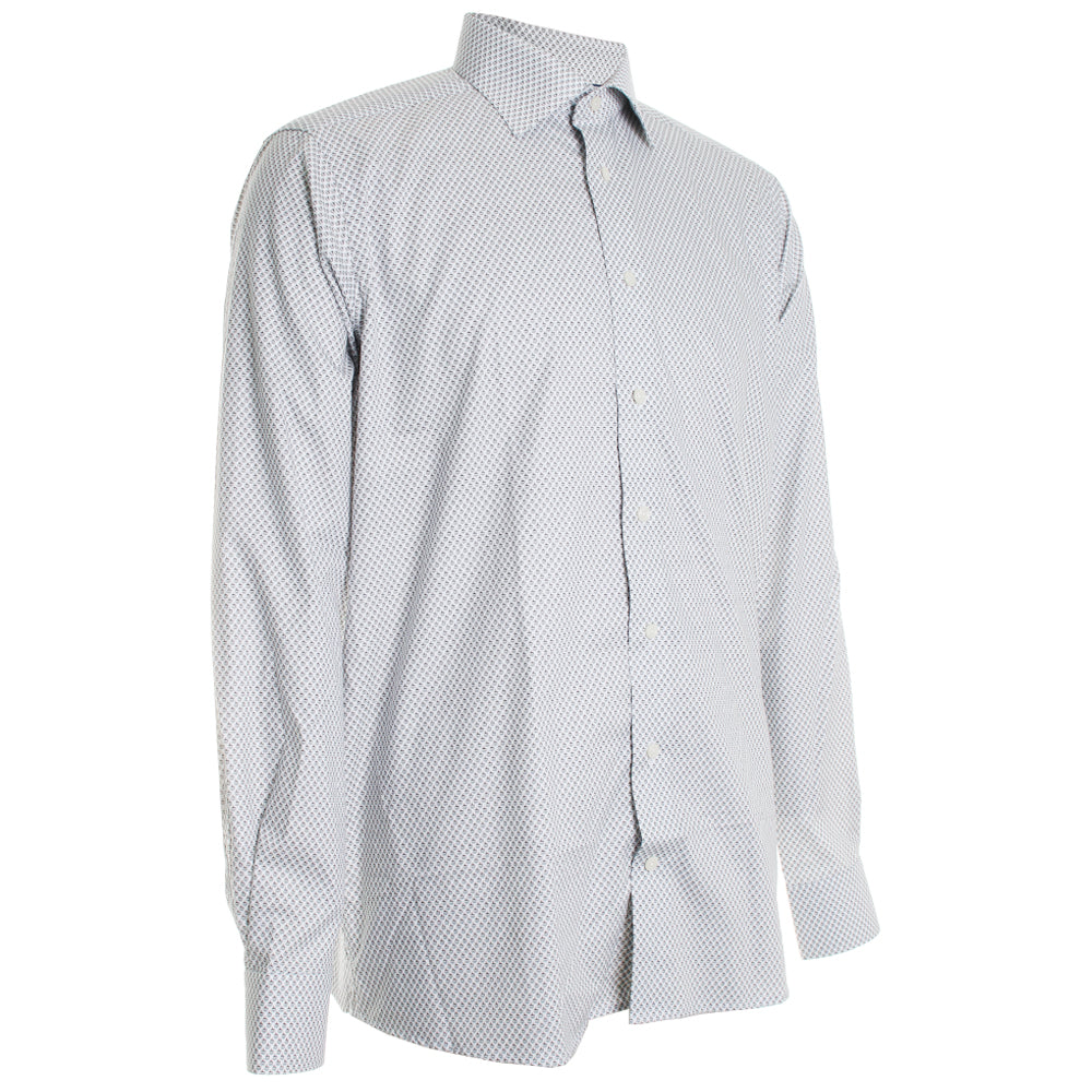 Eton coffee printed shirt