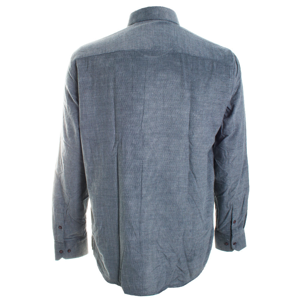 Garnet gray cord shirt.