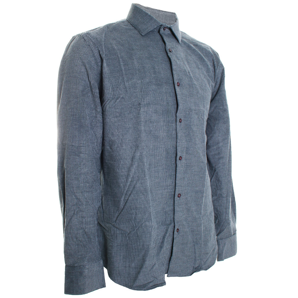 Garnet gray cord shirt.