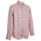 Pink checkered shirt on a mannequin against a white background