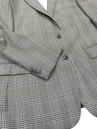 Grey multi line plaid sport coat