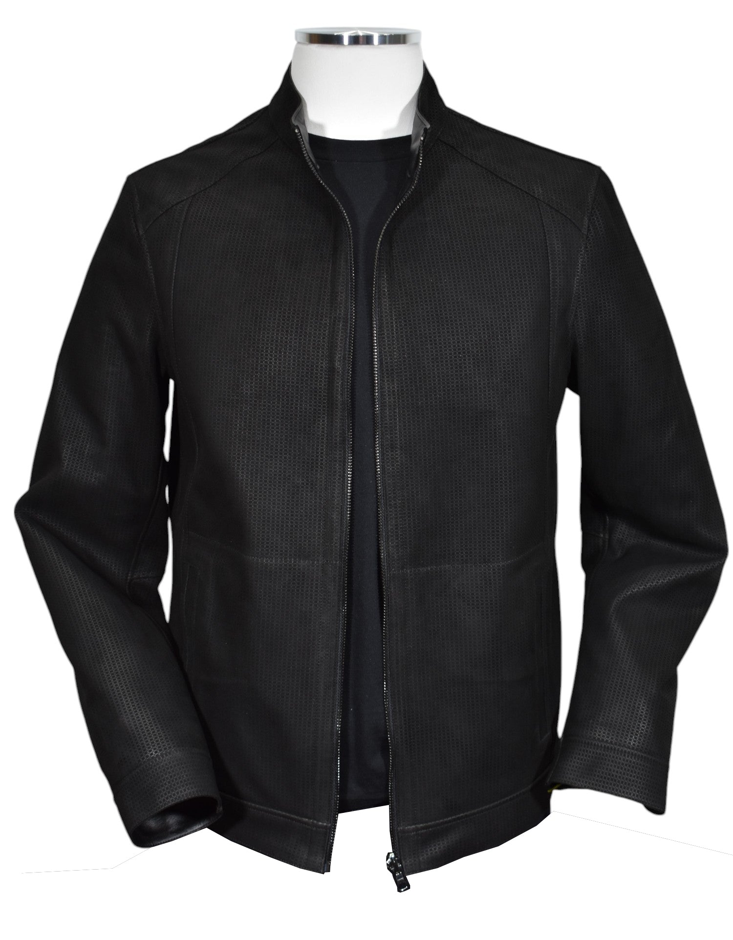 Marcello Black Suede Coat