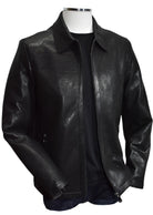 Unleash your bold and confident style with our Marcello Python Stamped Leather Coat.