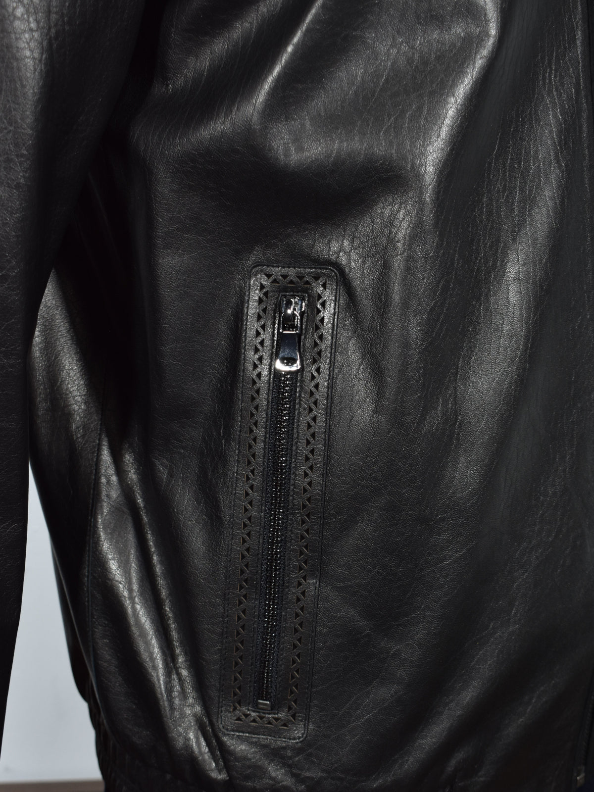 Experience the luxury of the Marcello Redondo Leather Coat.