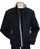 Marcello navy wool cashmere jacket.