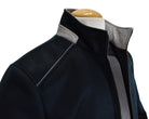 Marcello navy wool cashmere jacket.