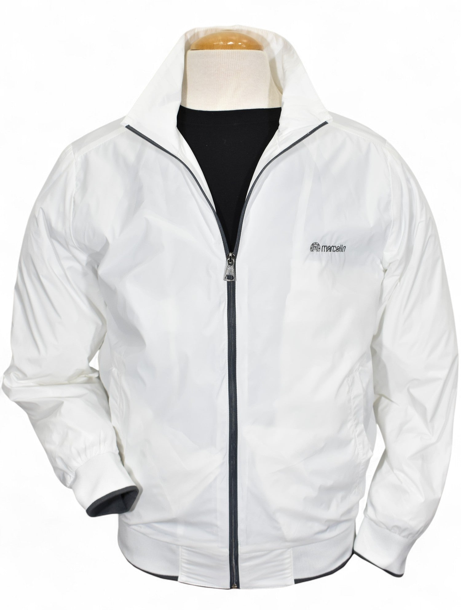 Marcello white windbreaker.