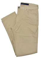 Upgrade your wardrobe with our new LP20 Tan jeans from Marcello. These lightweight washed denim jeans provide optimal comfort and support in all the right places for a perfect fit. With a slimmed leg and stretch for natural movement, you'll always look and feel your best.  Marcello Sport Mens Tan Jeans