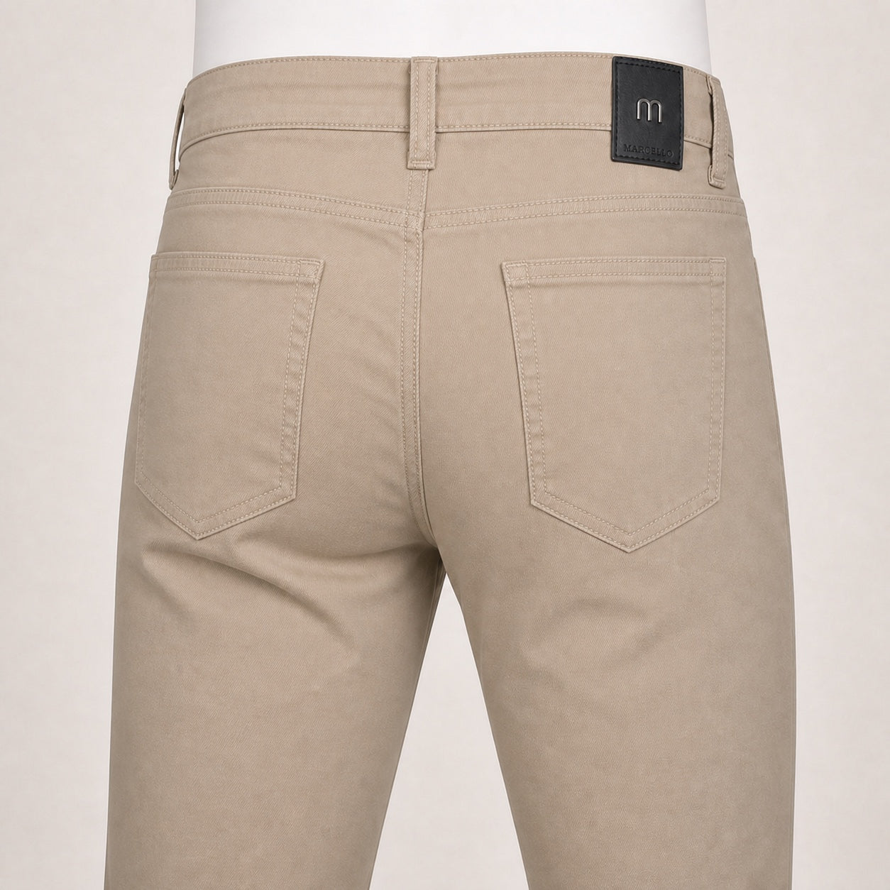 Crafted with Marcello premium fabric, these lightweight twill-cotton pants feature Lycra for added comfort and stretch, so you can move with ease and confidence. 