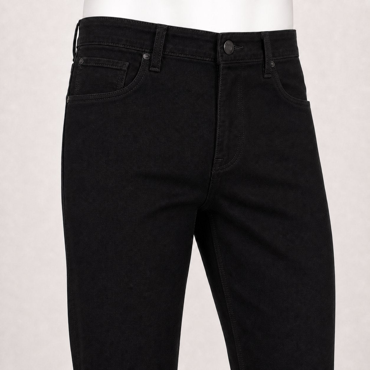 Marcello black stretch denim pant weight.