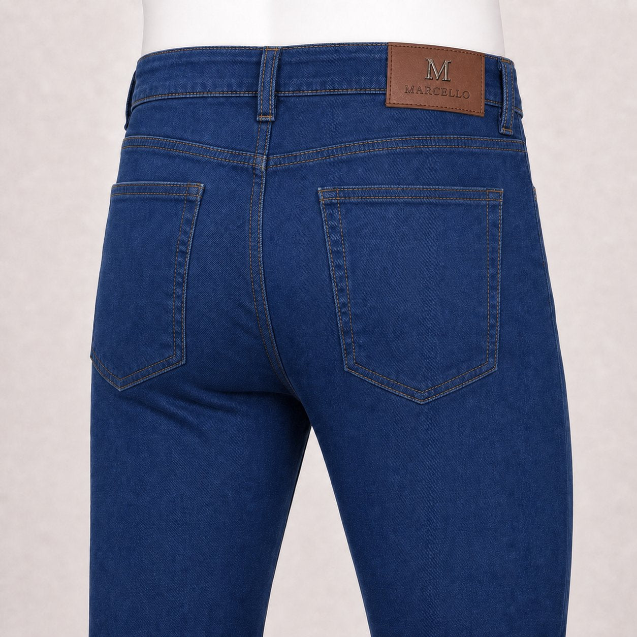 Marcello blue stretch denim pant weight.