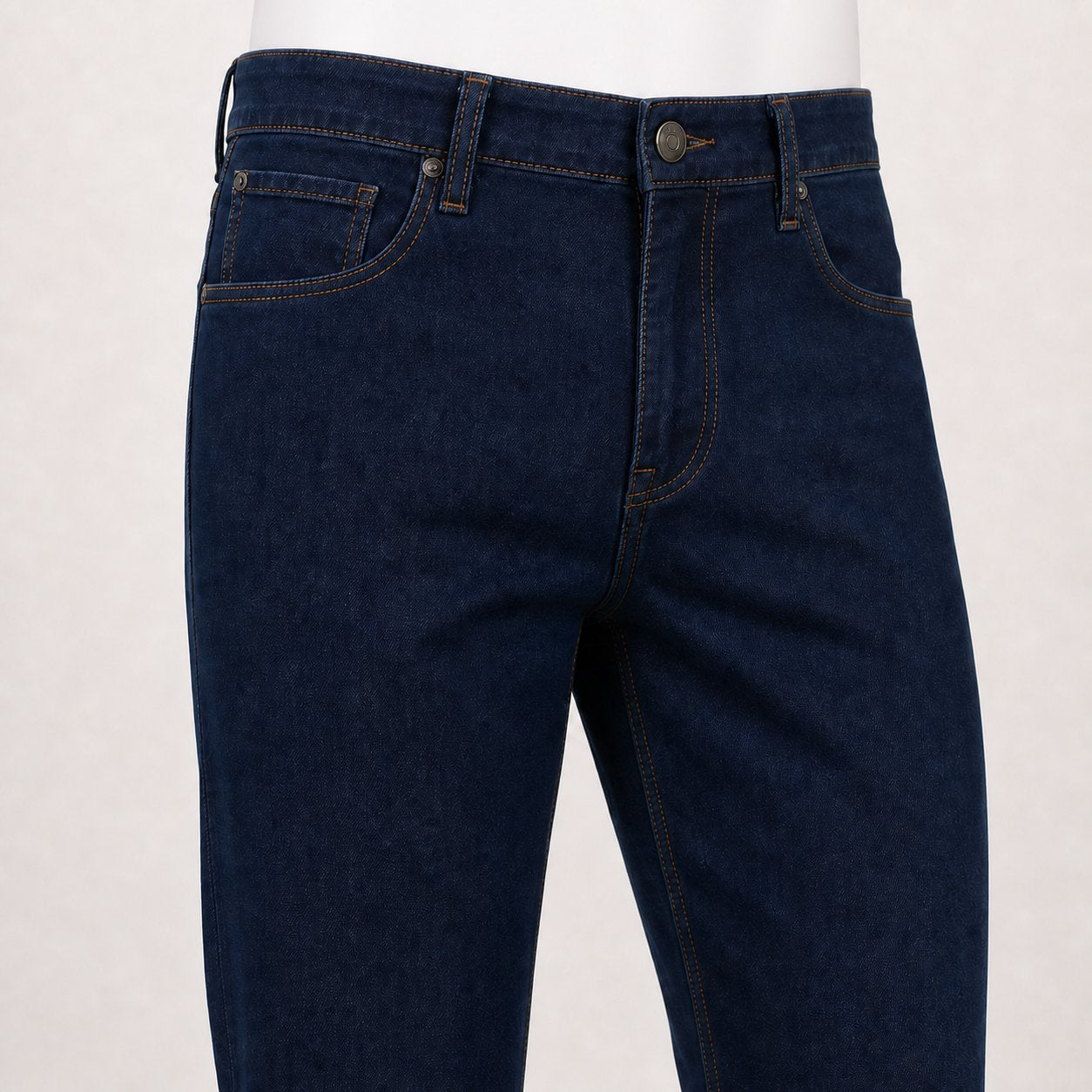 Marcello navy stretch denim pant weight.