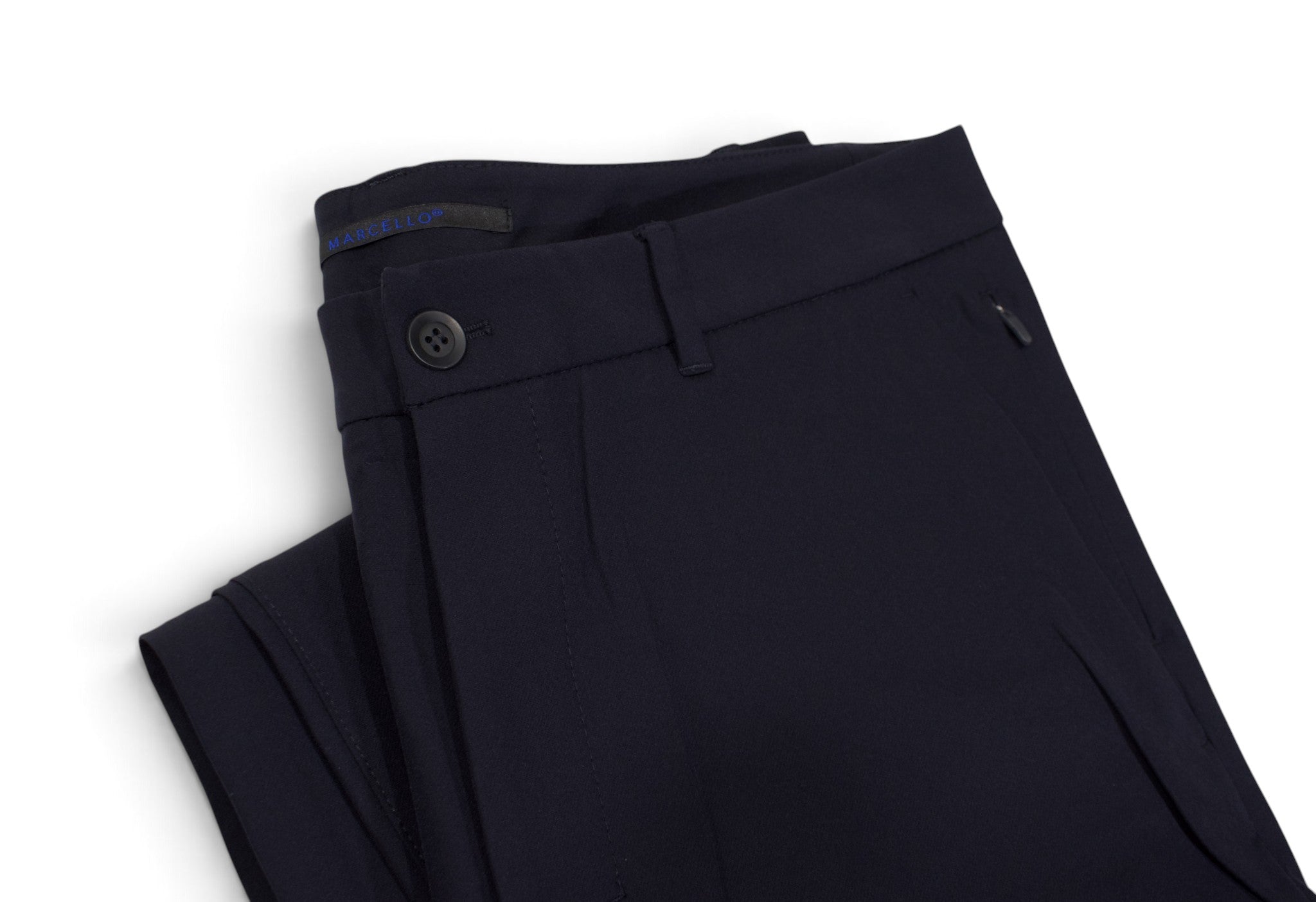 Marcello performance pant in black and navy.