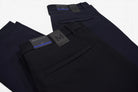 Marcello performance pant in black and navy.