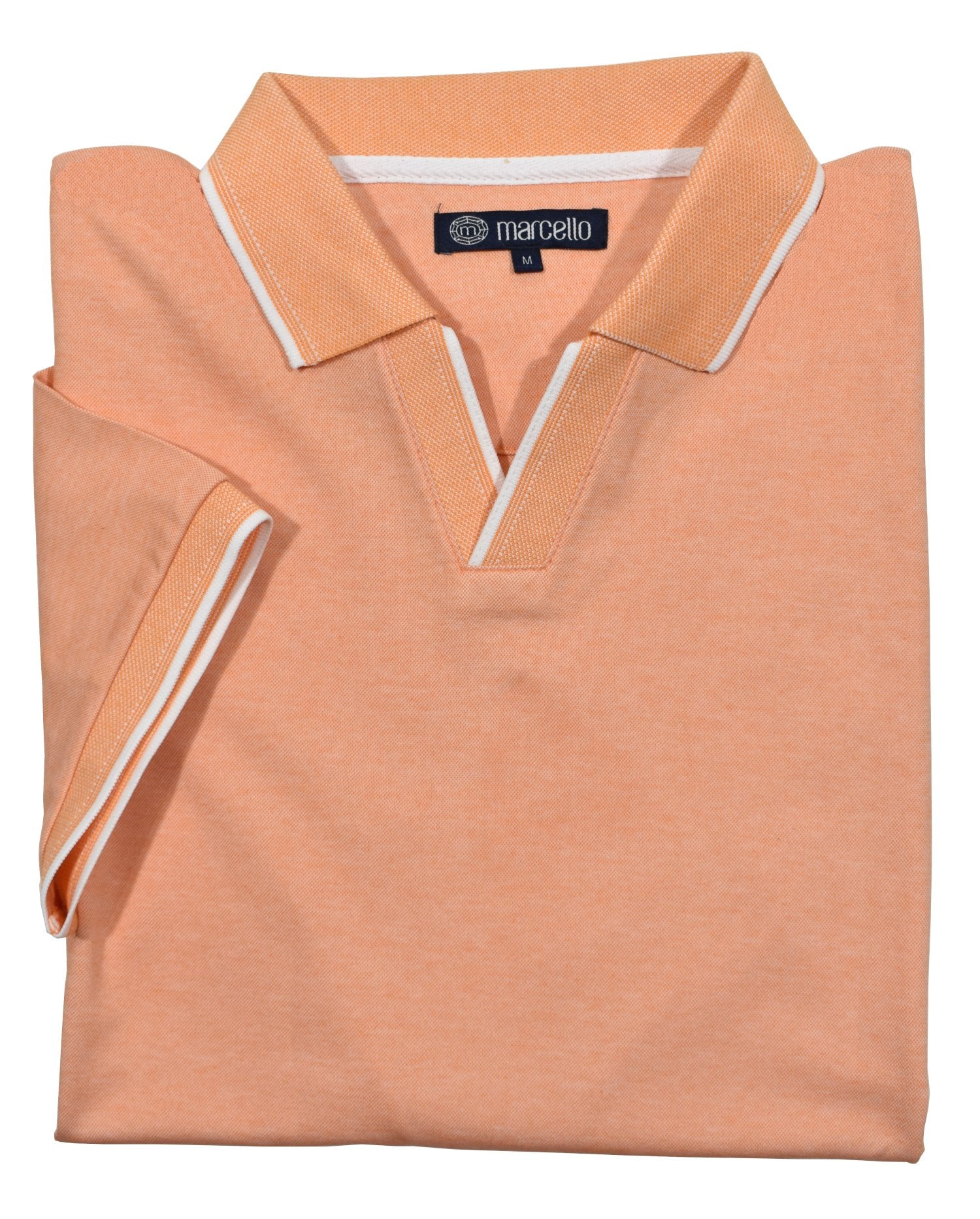 Marcello royal oxford open collar polo