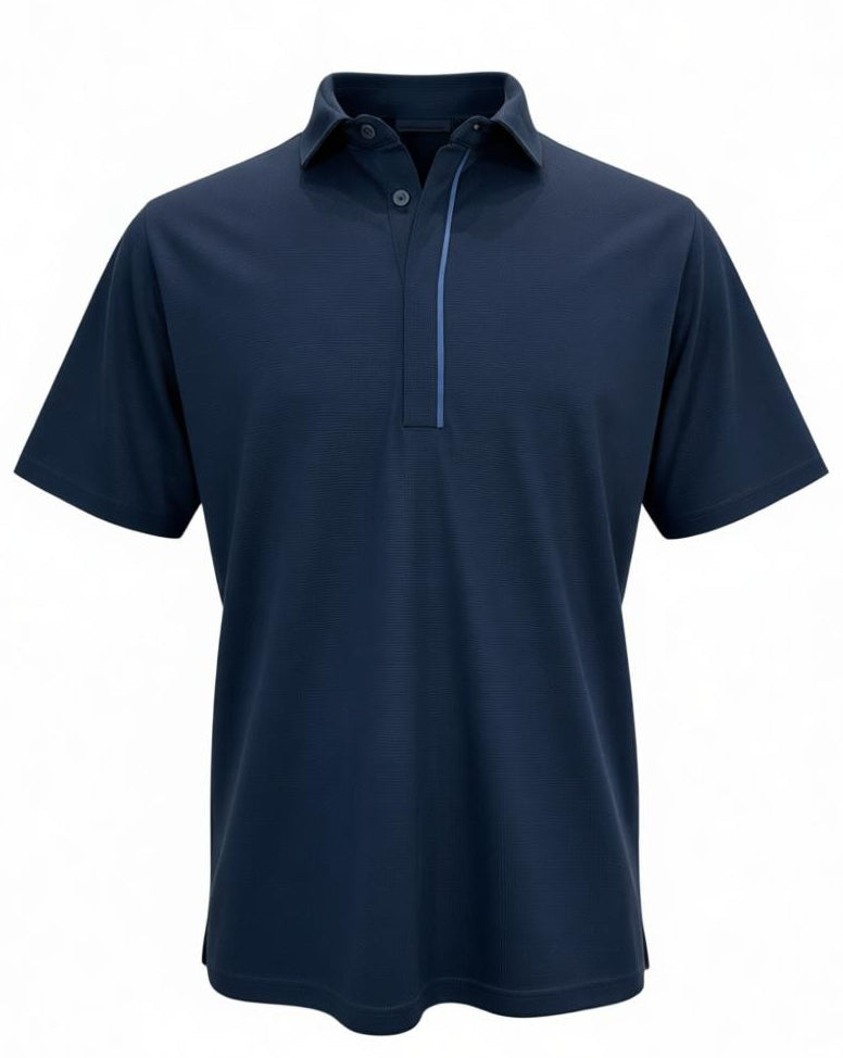Marcello covered button polo.